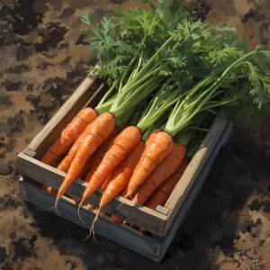 Fresh organic vegetables carrots harvested from GreenCart Harvest organic farm